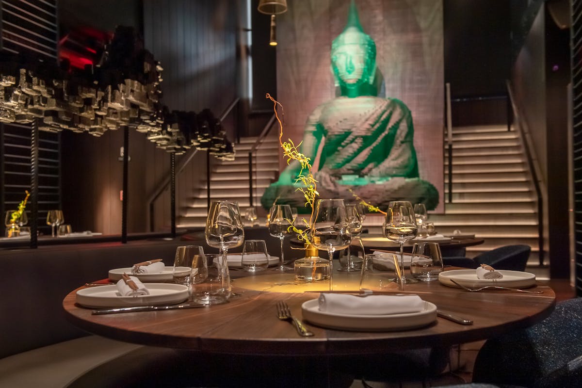 a dining table